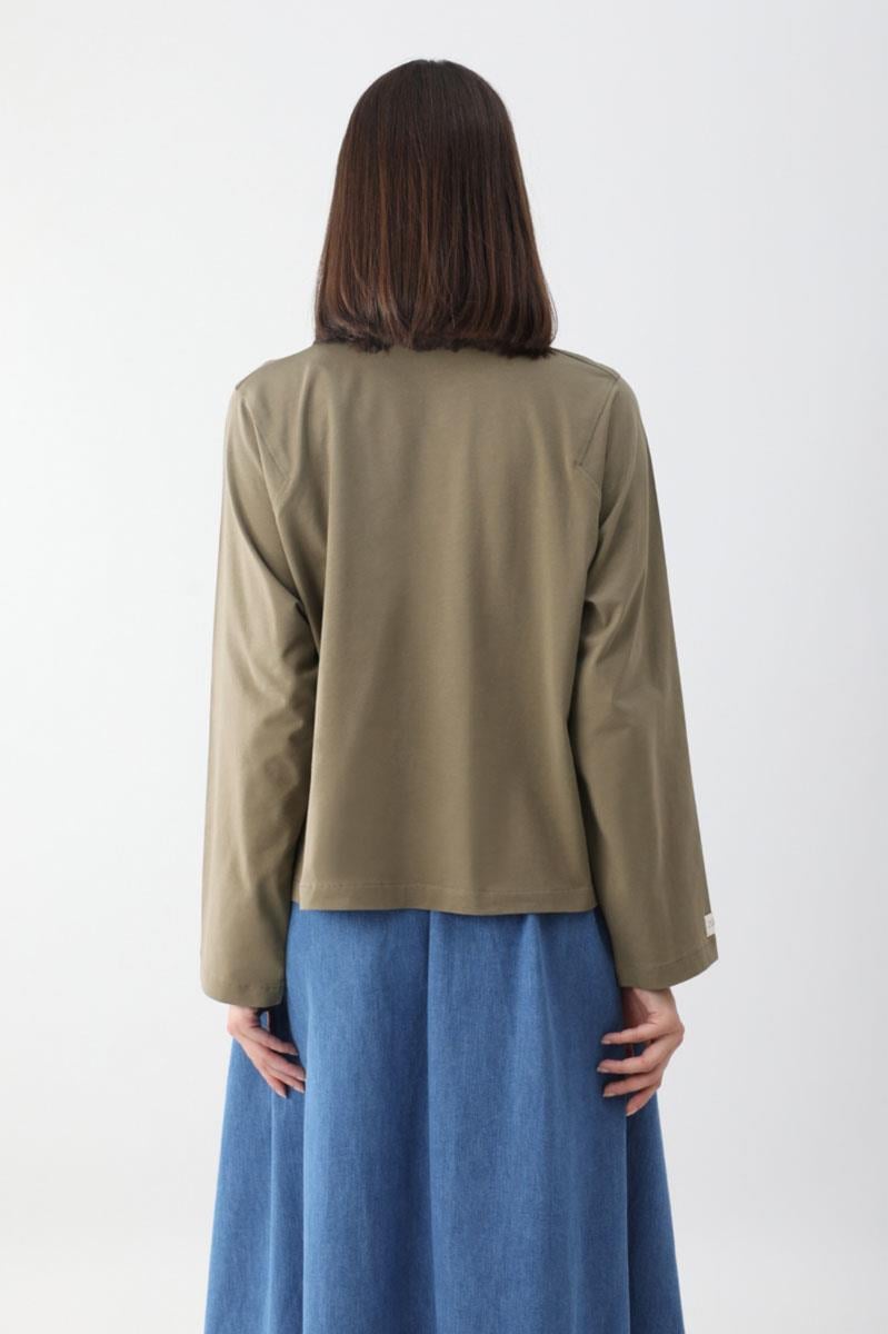 Pamuklu Uzun Kollu Tişört Haki