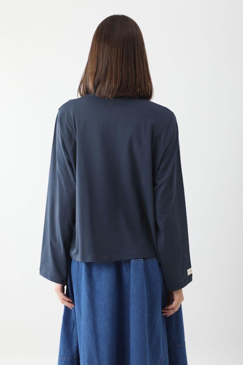 Pamuklu Uzun Kollu Tişört Lacivert