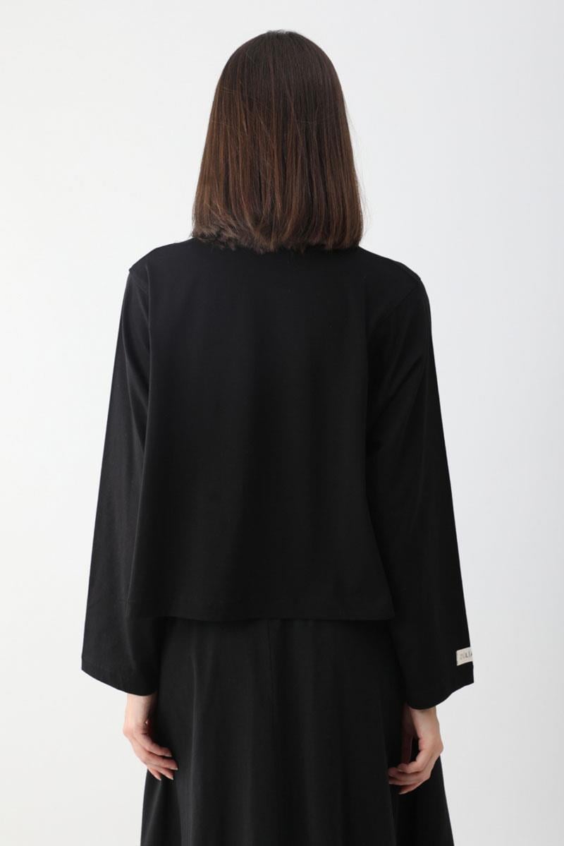 Pamuklu Uzun Kollu Tişört Siyah