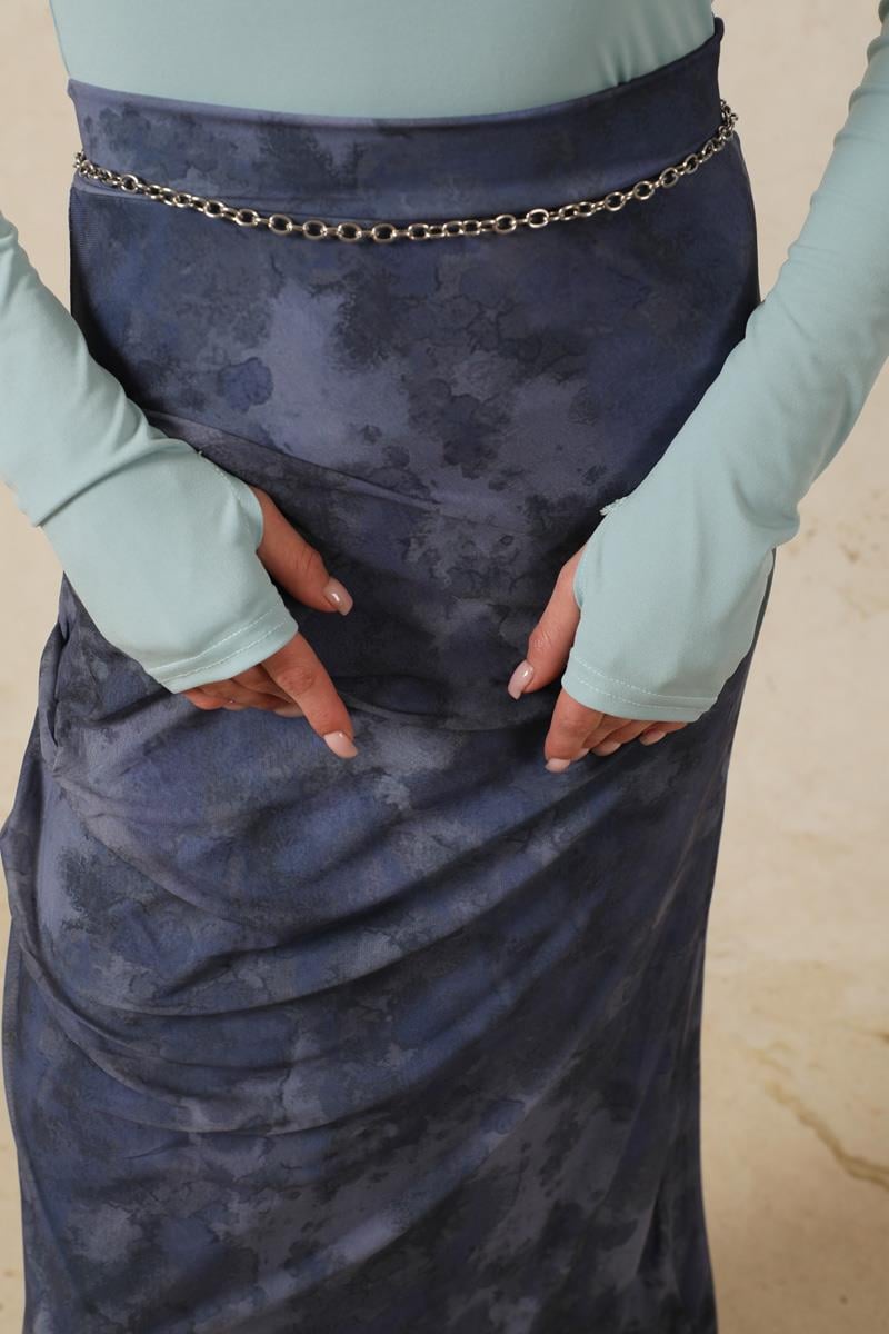 Parmaklı Düz Body Bebe Mavisi