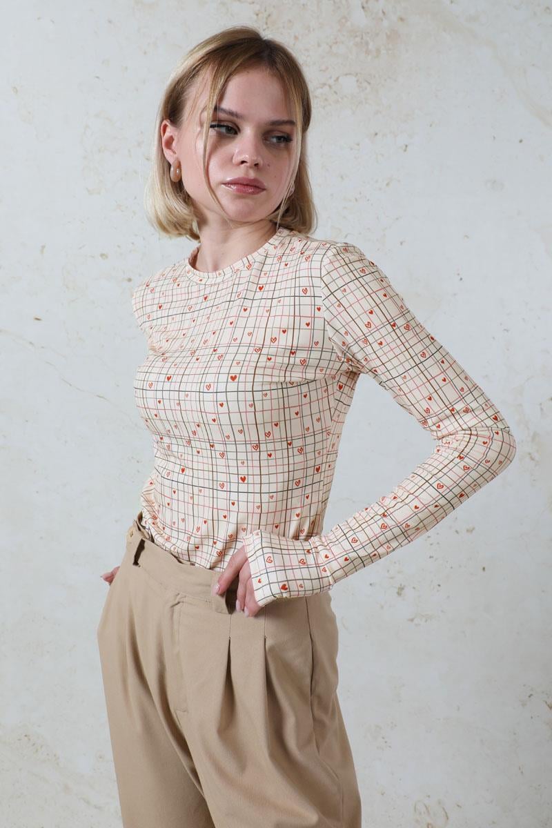 Parmaklı Kalp Body Siyah