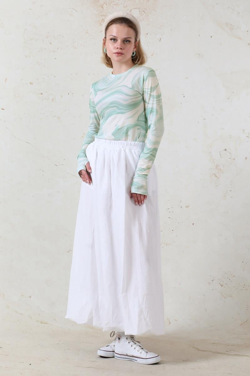 Parmaklı Soyut Body Mint