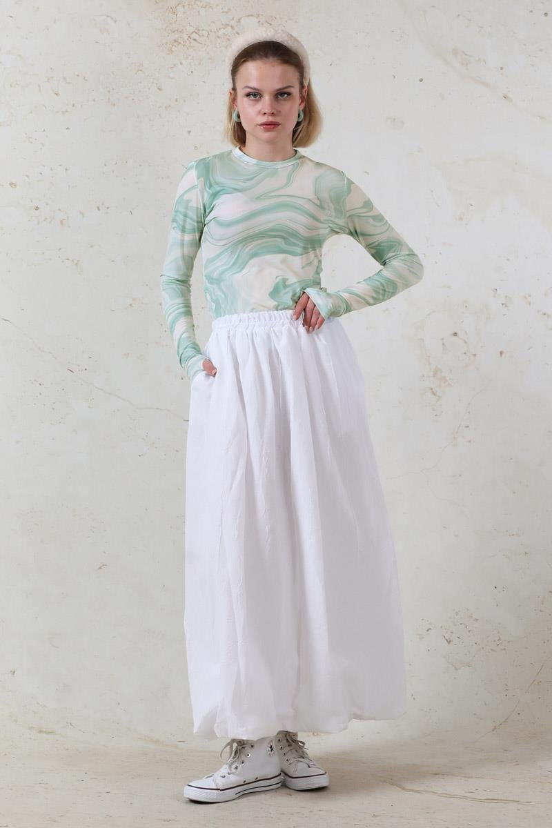 Parmaklı Soyut Body Mint