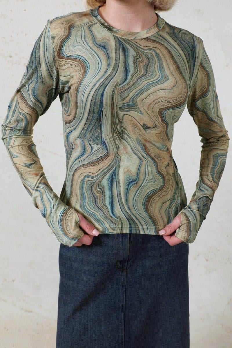 Parmaklı Soyut Body Yeşil