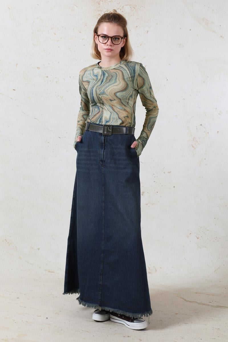 Parmaklı Soyut Body Yeşil