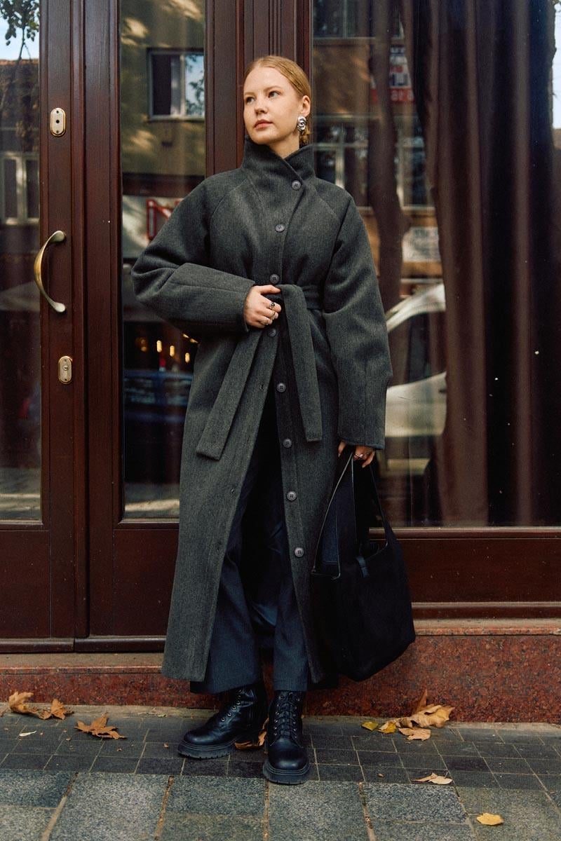 Pens Detaylı Kaban Antrasit