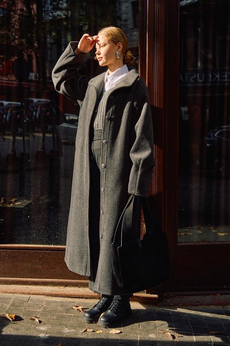 Pens Detaylı Kaban Antrasit