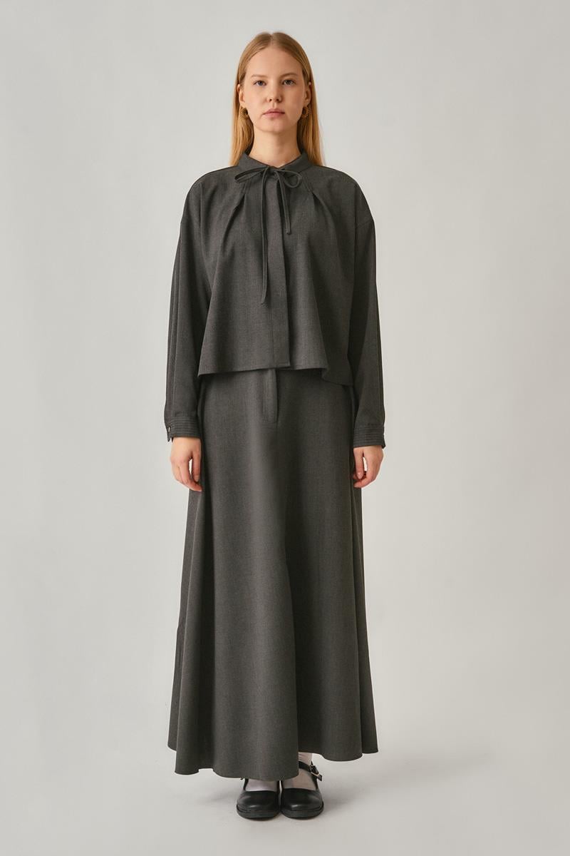 Pile Dikişli Gömlek Antrasit