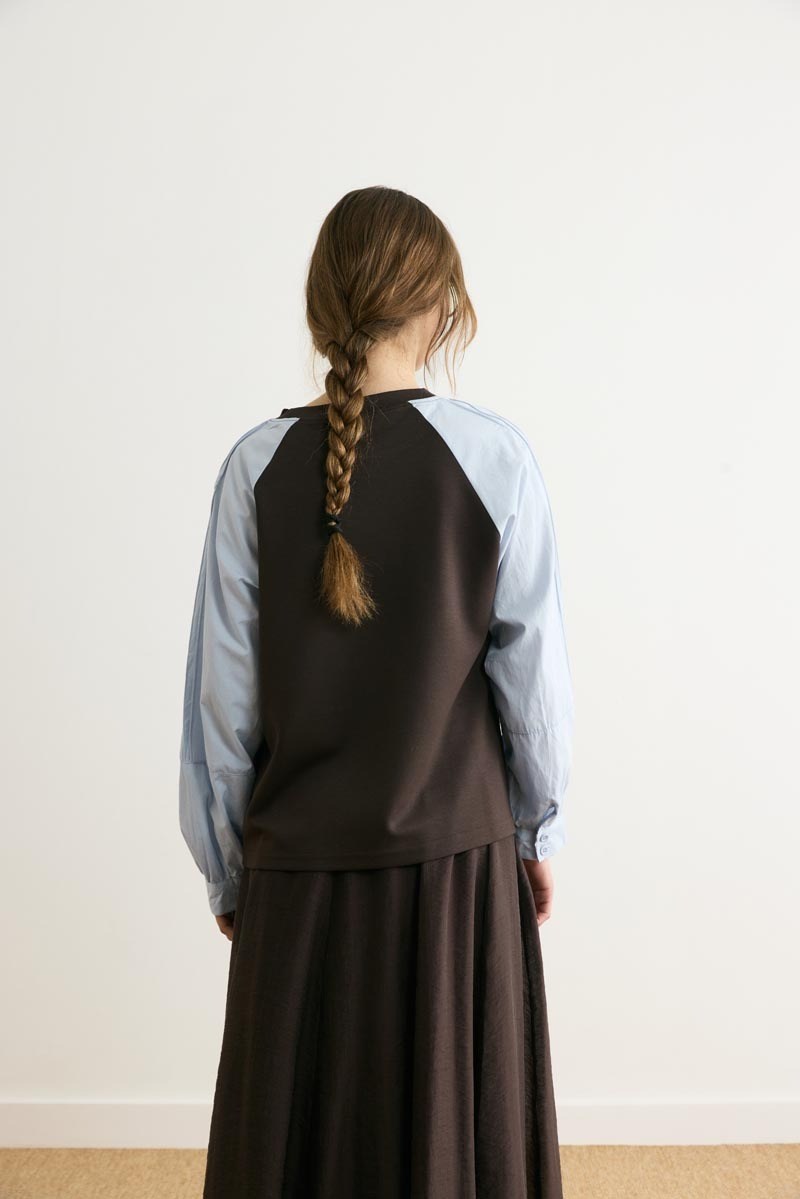 Poplin Kol Detaylı Bluz 