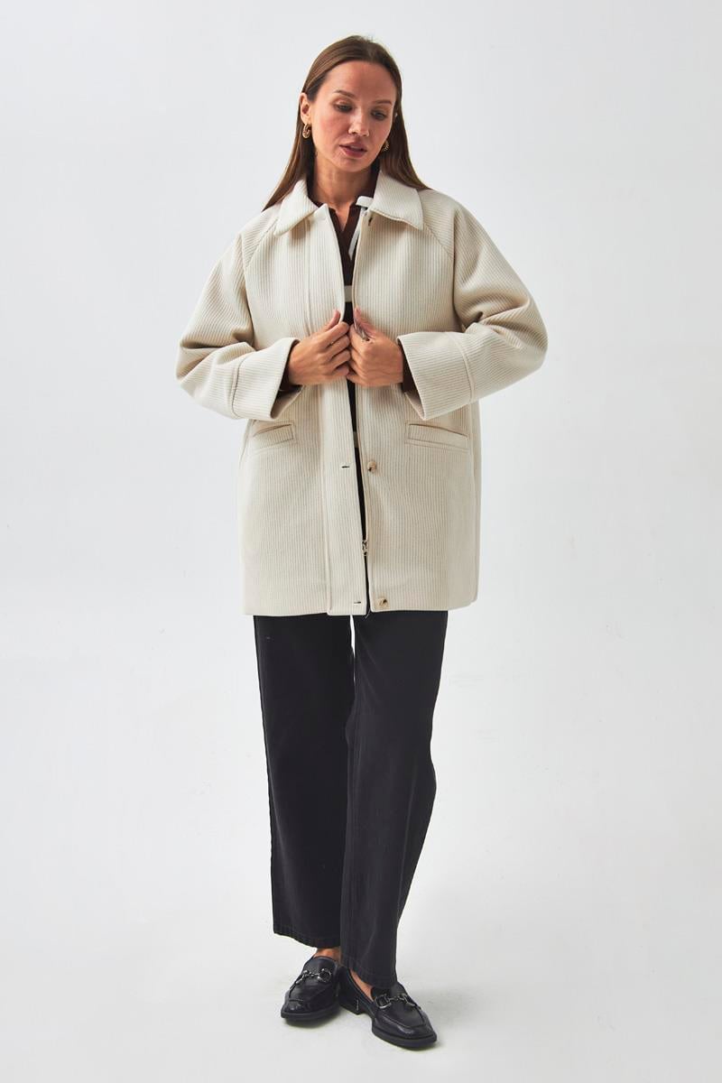 Reglan Kol Kısa Kaban Ekru