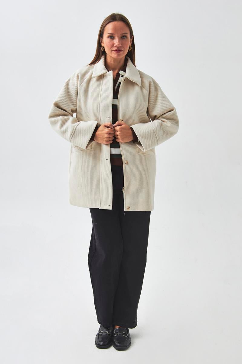 Reglan Kol Kısa Kaban Ekru