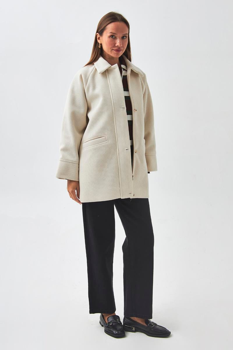 Reglan Kol Kısa Kaban Ekru