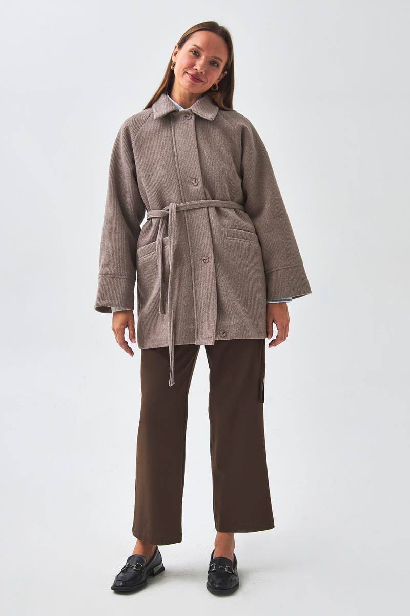 Reglan Kol Kısa Kaban Vizon