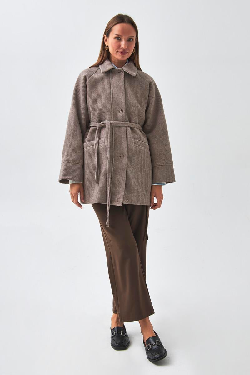 Reglan Kol Kısa Kaban Vizon