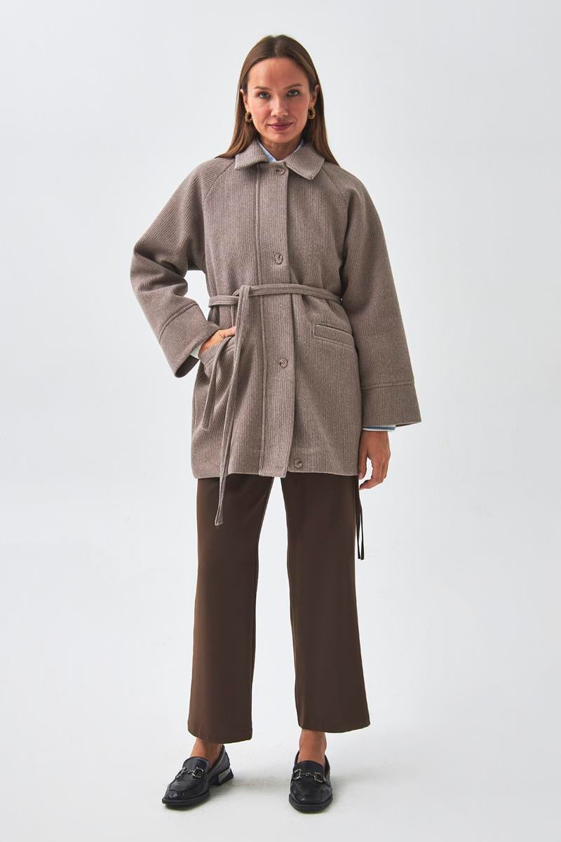 Reglan Kol Kısa Kaban Vizon