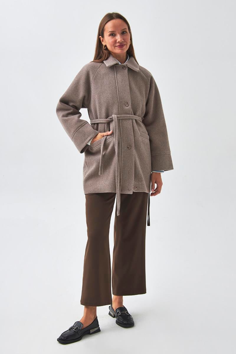 Reglan Kol Kısa Kaban Vizon