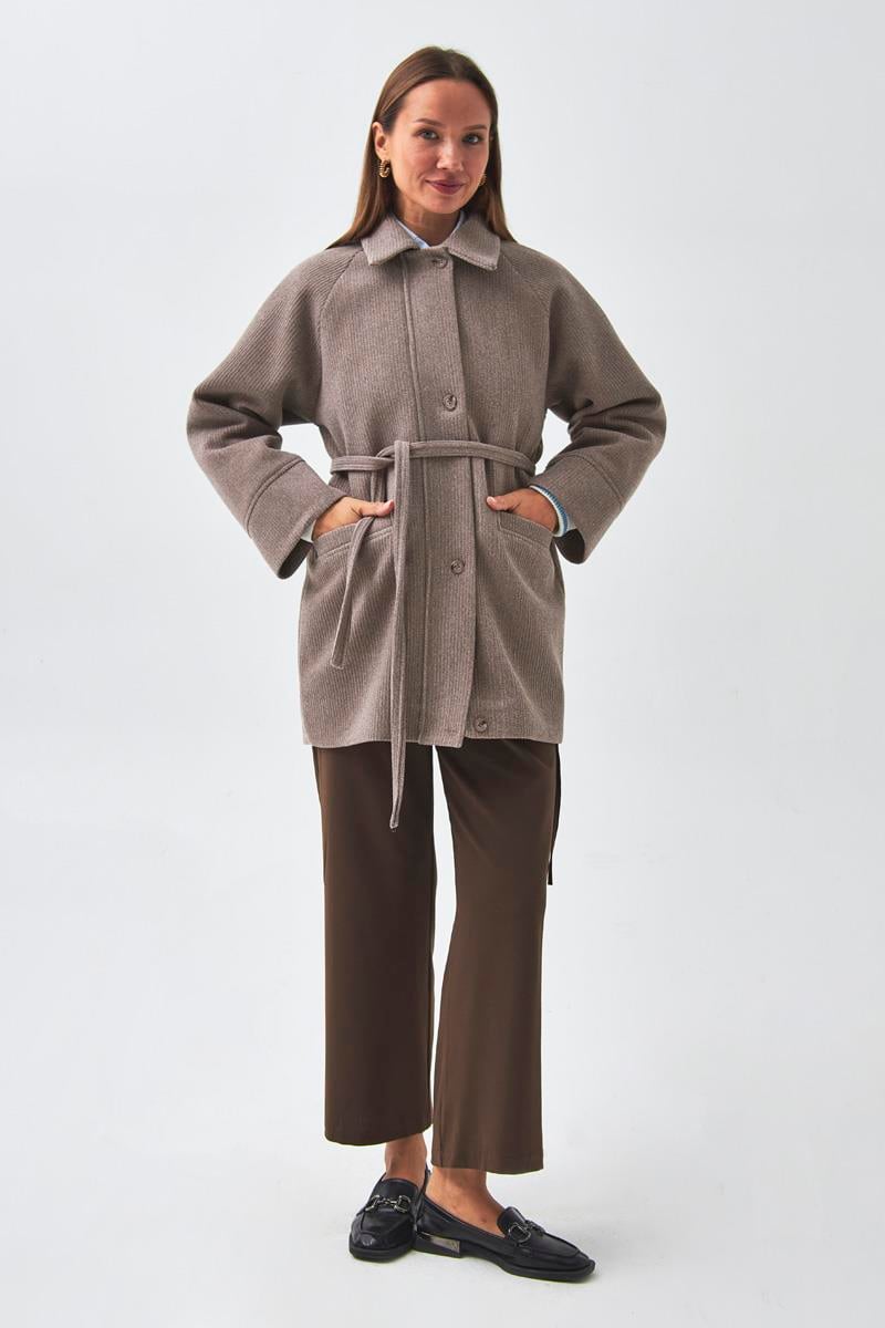 Reglan Kol Kısa Kaban Vizon