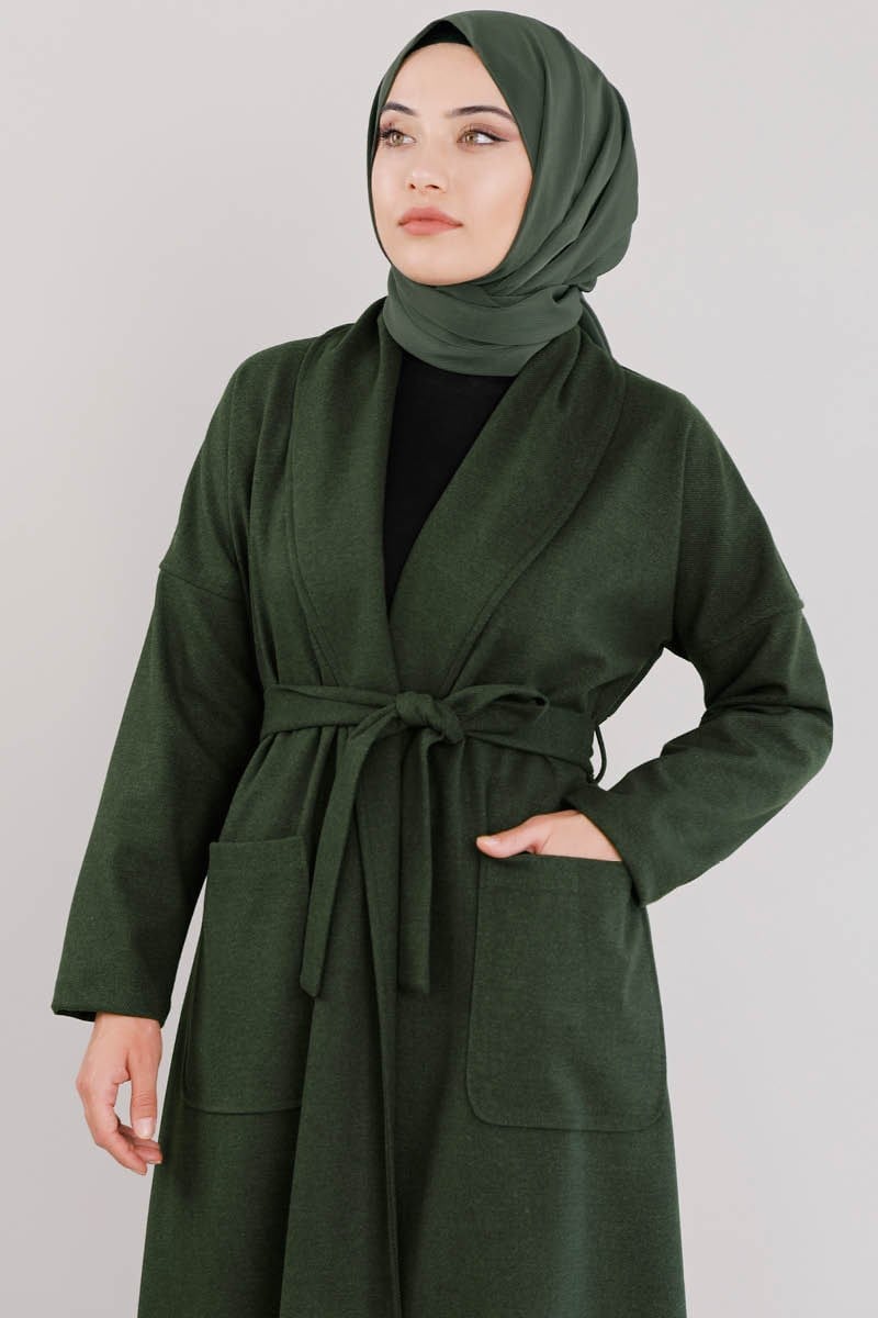 Şal Yaka Kap Haki