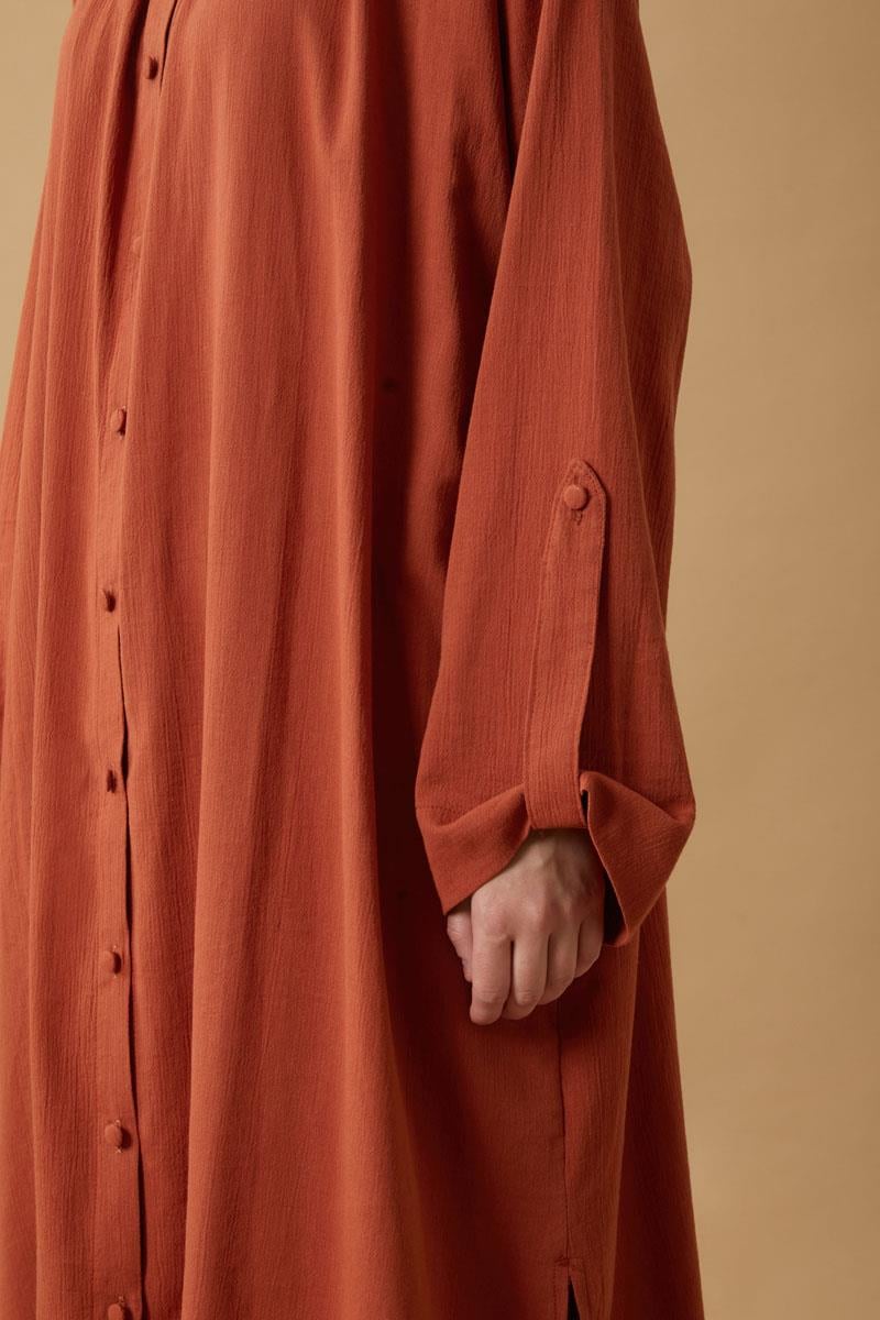 Şile Bezi Tunik Takım Kiremit