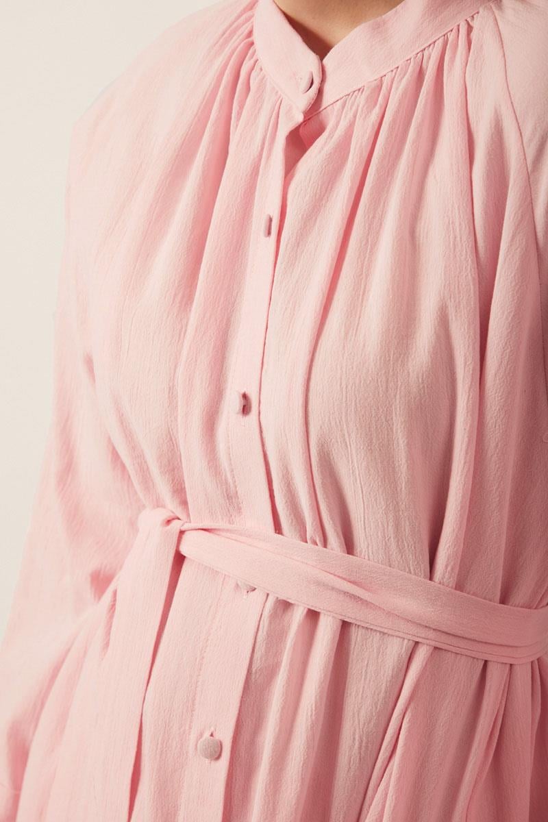 Şile Bezi Tunik Takım Pudra