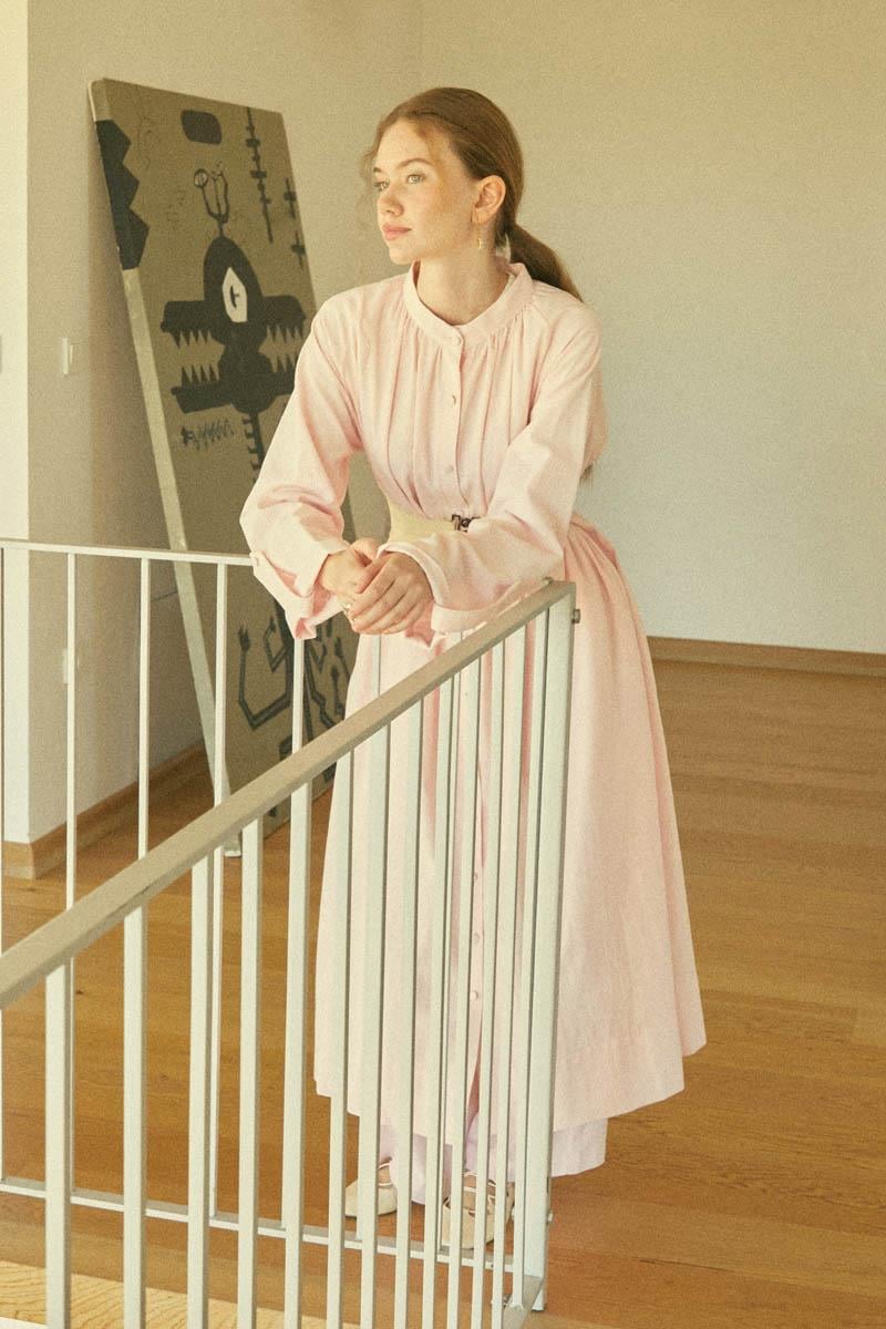 Şile Bezi Tunik Takım Pudra