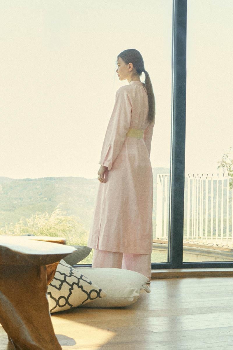 Şile Bezi Tunik Takım Pudra