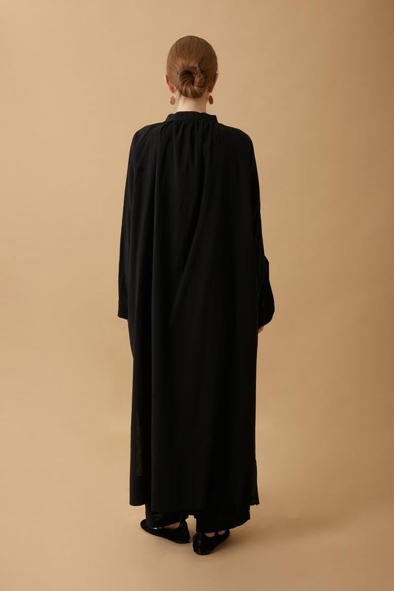 Şile Bezi Tunik Takım Siyah