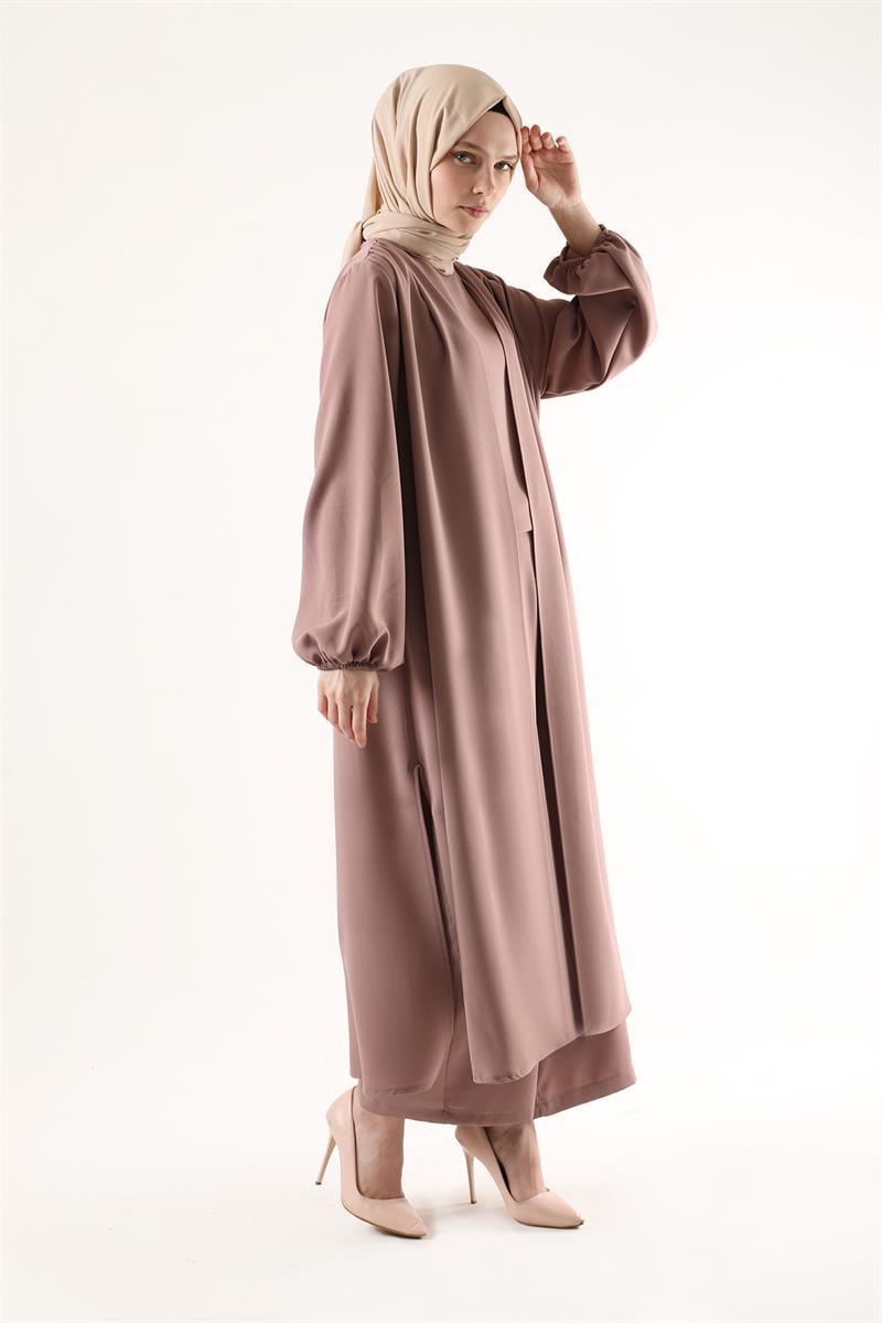 Soft Kimono Takım Gül Kurusu