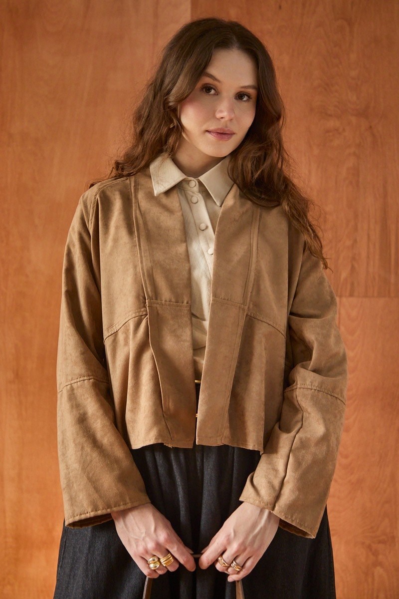 Süet Ceket Camel