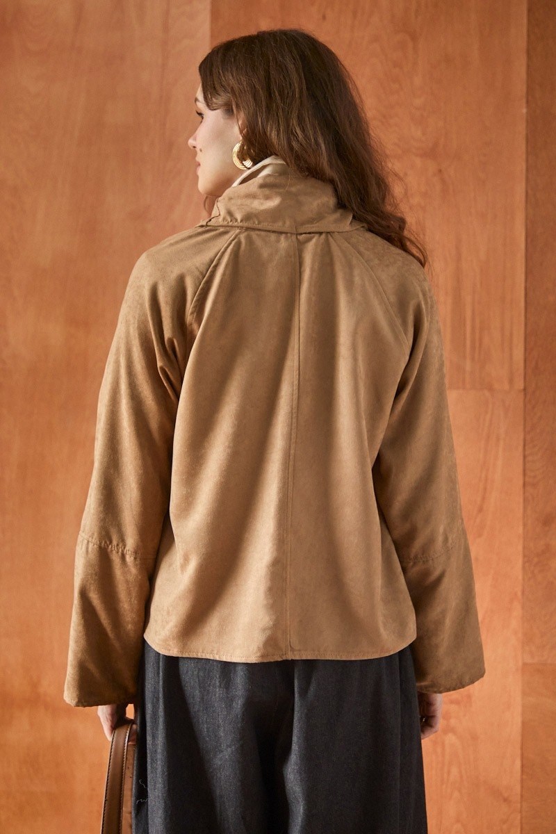 Süet Ceket Camel
