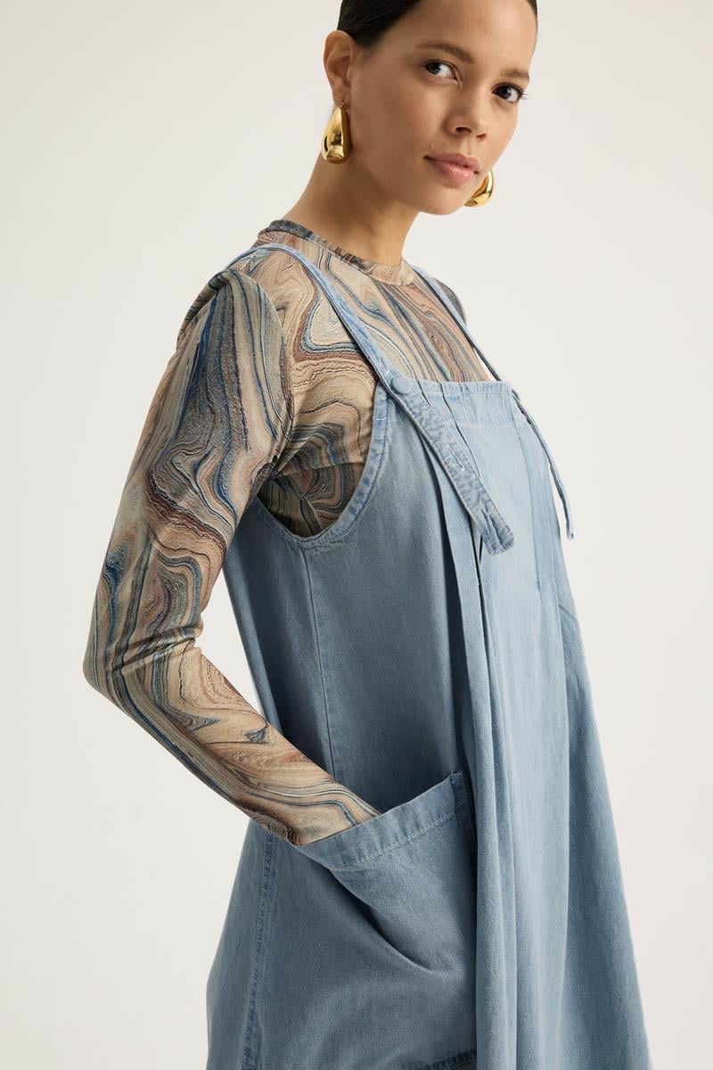 Torba Cepli Denim Jile Buz Mavisi 