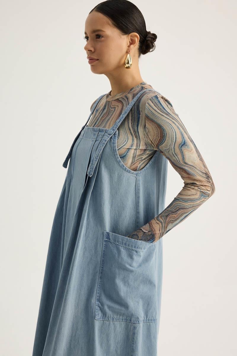 Torba Cepli Denim Jile Buz Mavisi 