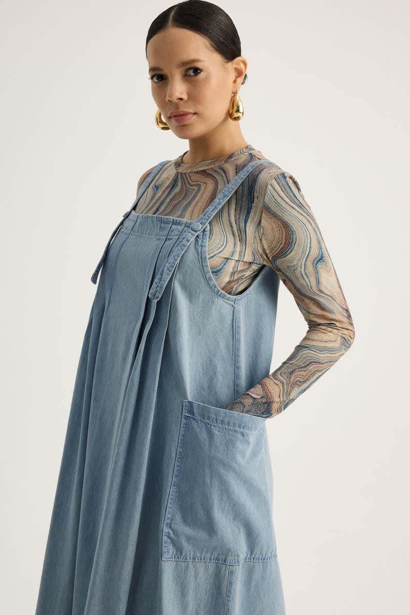 Torba Cepli Denim Jile Buz Mavisi 