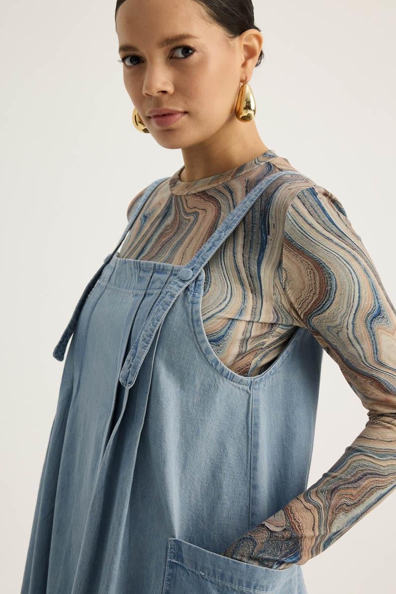 Torba Cepli Denim Jile Buz Mavisi 