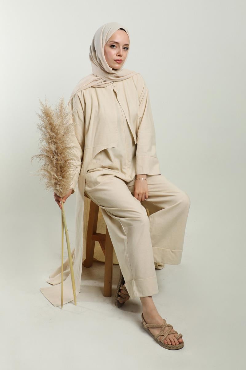 Tulumlu Abaya Takım Taş