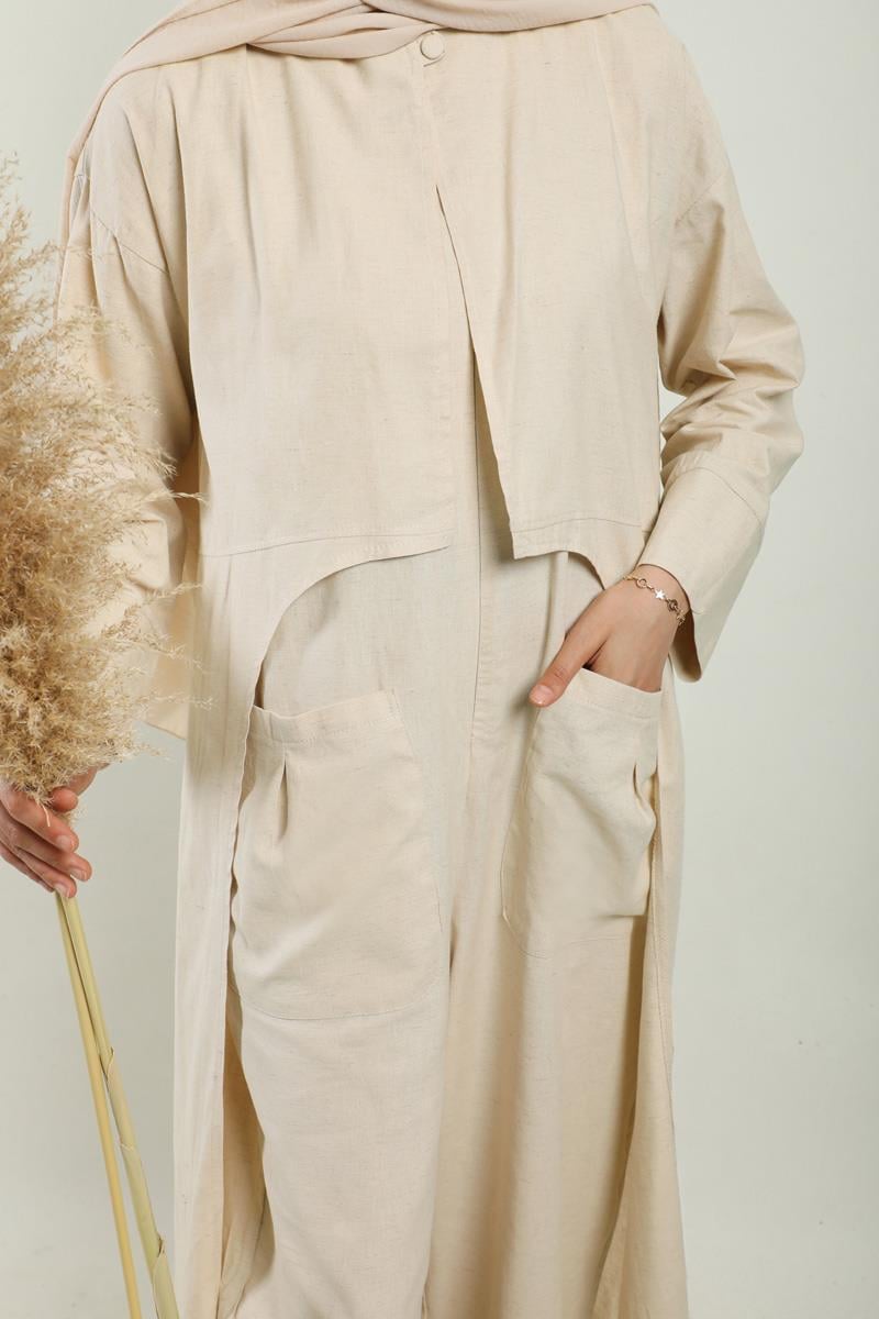 Tulumlu Abaya Takım Taş