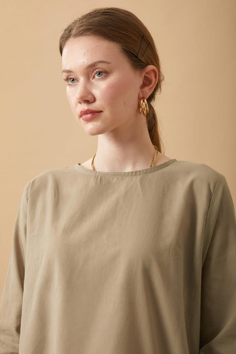 Uzun Kollu Kısa Boy Vual Astar Vizon