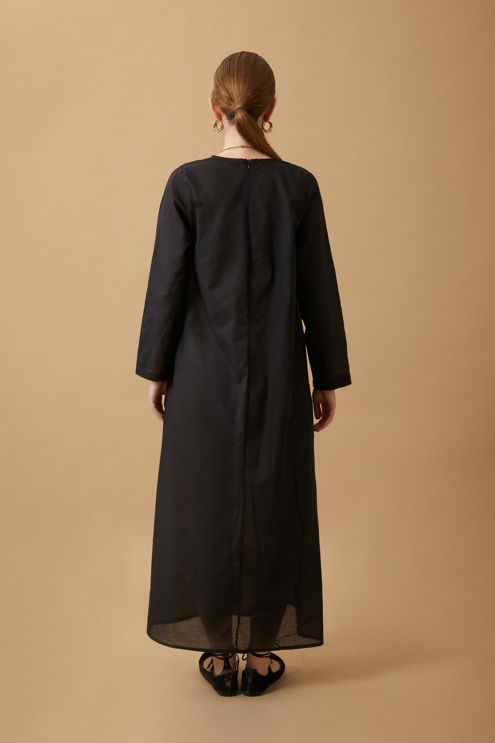 Uzun Kollu Uzun Boy Vual Astar Siyah