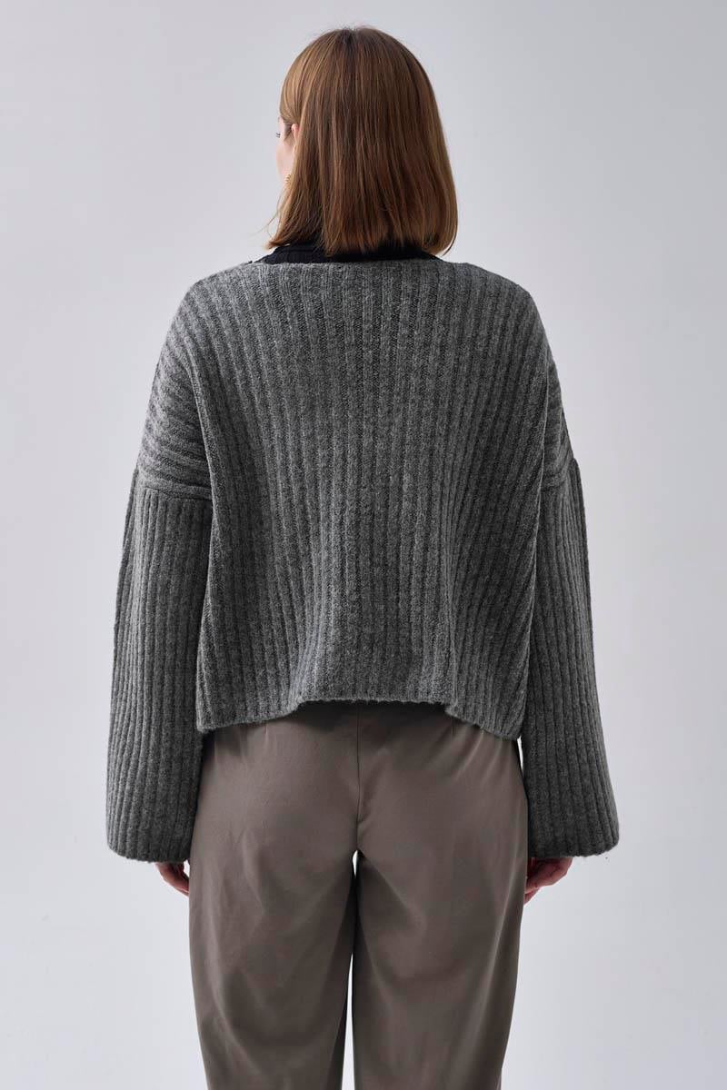 V Yaka Crop Kazak Antrasit