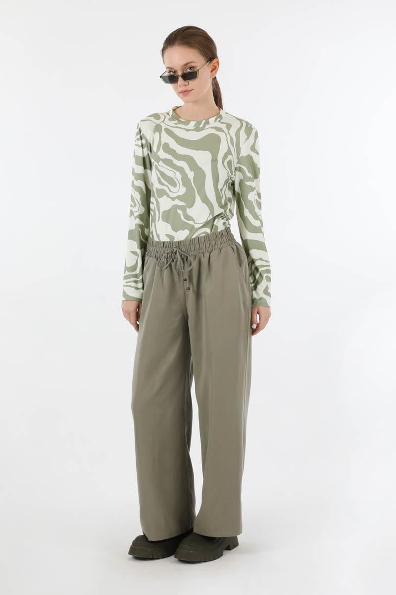 Zebra Desenli Body Mint