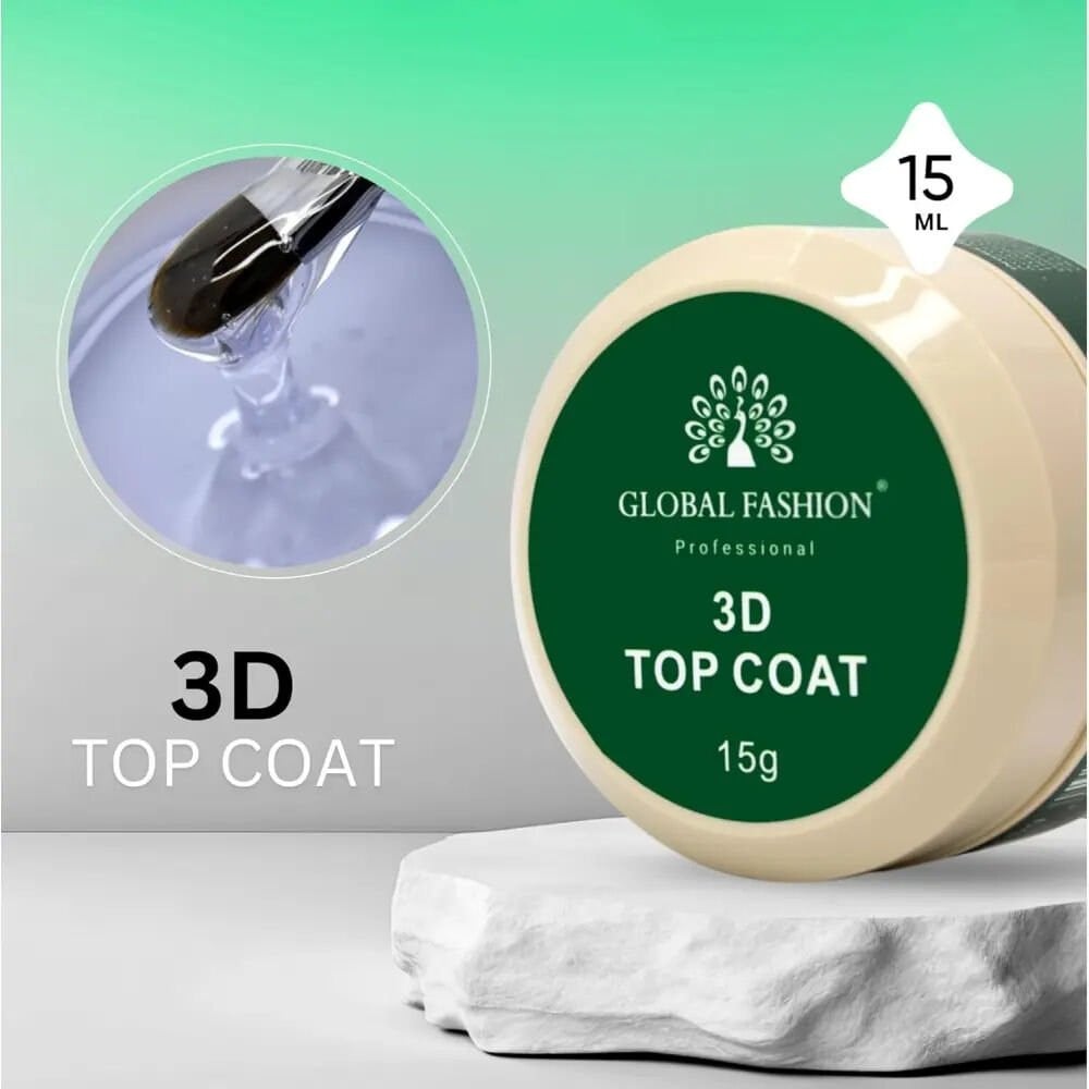 Global Fashion 3D Top Coat 15 GrKocaman Kozmetik