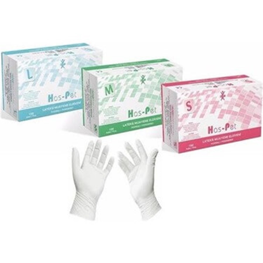 Haspet Latex Pudralı Eldiven L Beden 100'lüHaspet