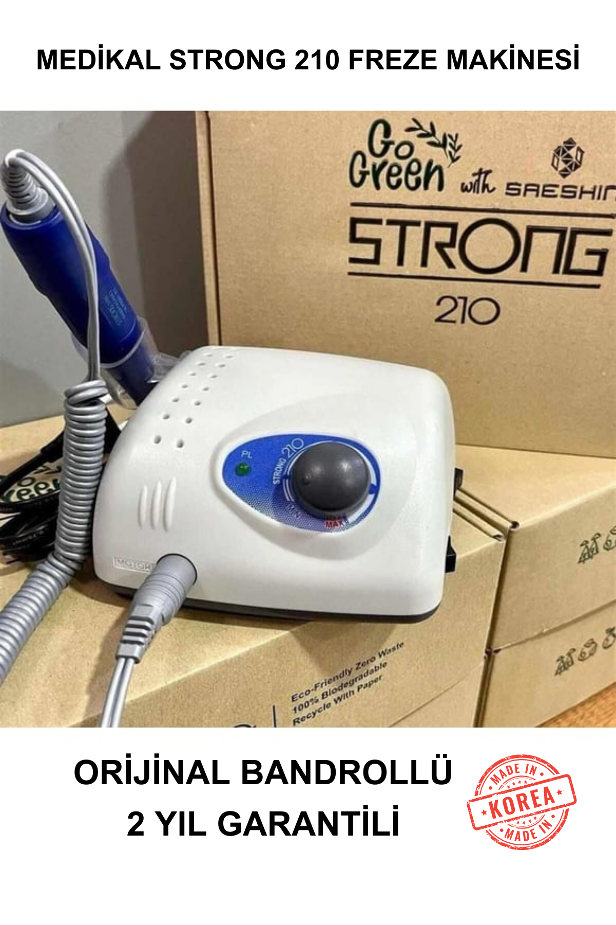 Kalıcı Oje - Protez Tırnak Seti Salon Mega Set:3 (Makine + Jel + Süs + Fırça Full Parça)Kocaman Kozmetik