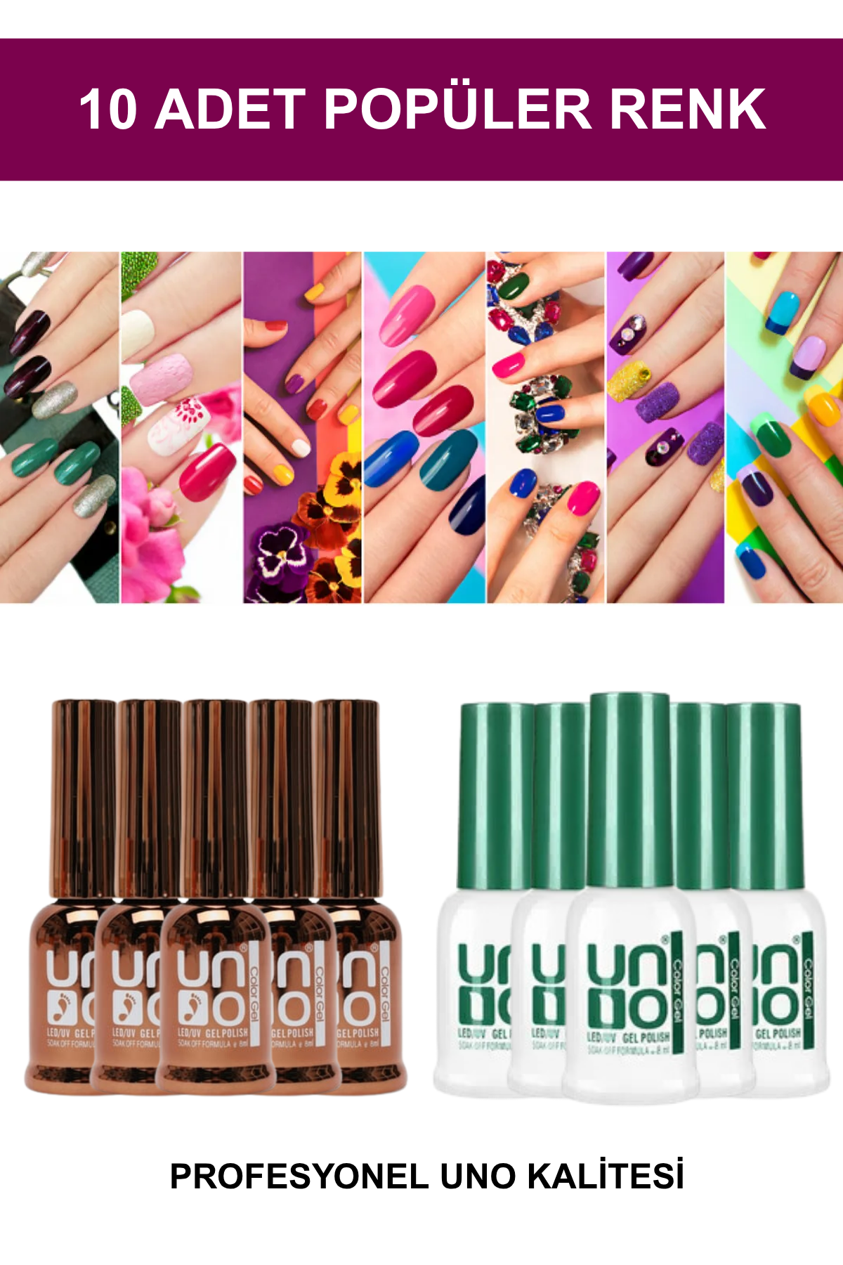 Kalıcı Oje - Protez Tırnak Seti Salon Set:1 (Makine + Jel + Süs + Fırça Full Parça)Kocaman Kozmetik