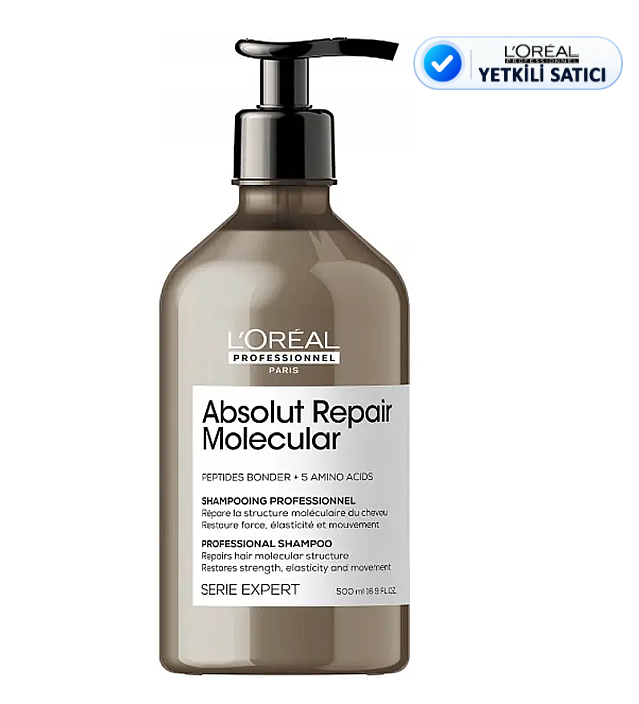 Loreal Absolut Repair Molecular Şampuan 500 Ml - Yıpranmış SaçlarLoreal