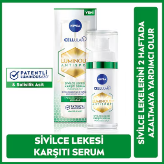 Nivea Visage Cellular Luminous 630 Sivilce ve Leke Karşıtı Serum 30 mlNivea
