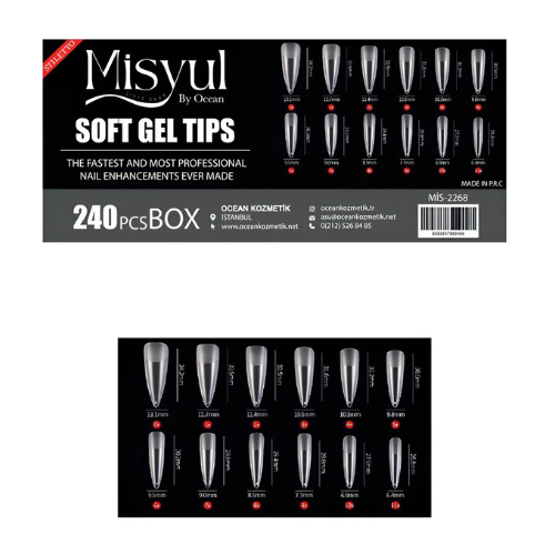 Ocean Soft Jel Tips Tırnak 240lı 2268Ocean