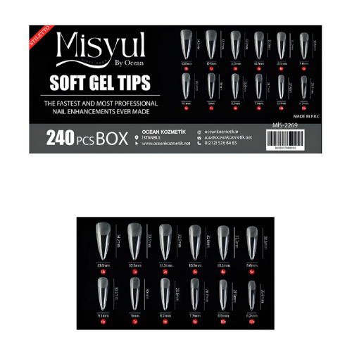 Ocean Soft Jel Tips Tırnak 240lı 2269Ocean