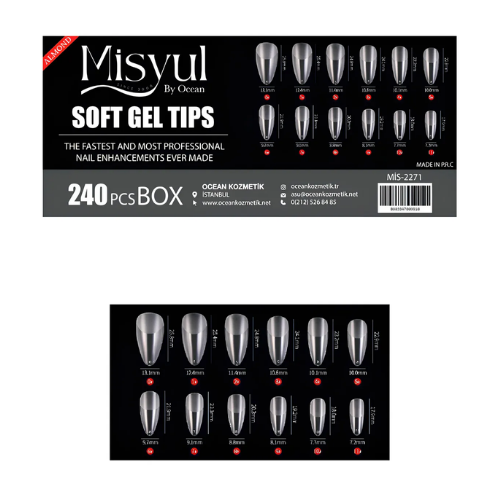 Ocean Soft Jel Tips Tırnak 240lı 2271Ocean