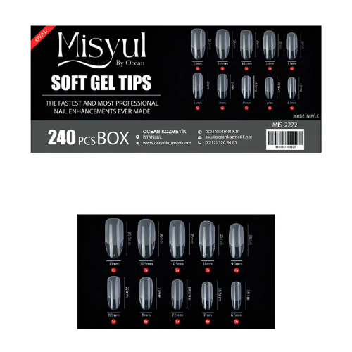 Ocean Soft Jel Tips Tırnak 240lı 2272Ocean